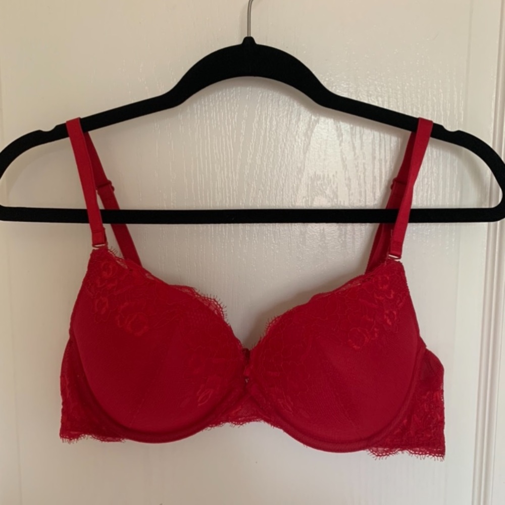 Ambrielle lace plunge push up bra 38C